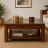 Classic Glass Top Coffee Table