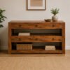 Rustic Open TV Console