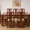 Classic Slatted Back Wooden Dining Set