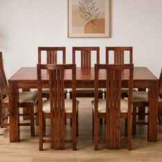 Classic Slatted Back Wooden Dining Set