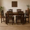 Carved Wooden Dining Table Set