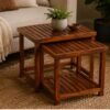 Slatted Nesting Tables
