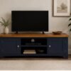 Navy & Natural TV Unit