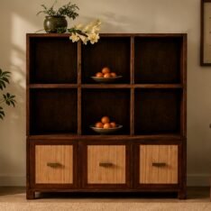 Cane Door Display Cabinet