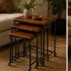 Twisted Metal Nesting Tables