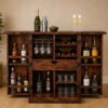 Walnut Home Bar Cabinet