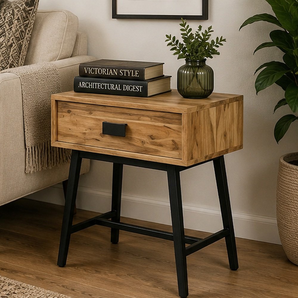 Side Table with Drawer - Image 2