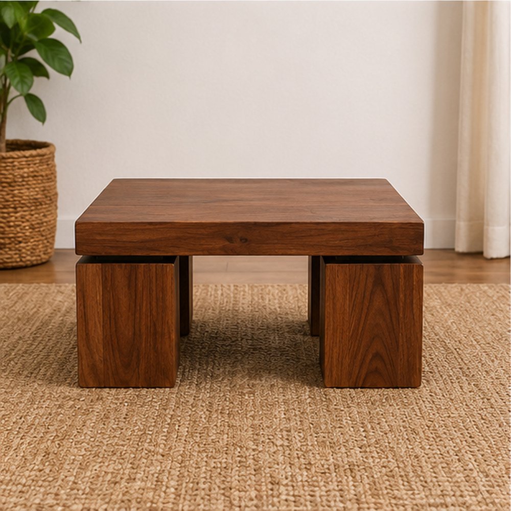 Chunky Wood Coffee Table - Image 3