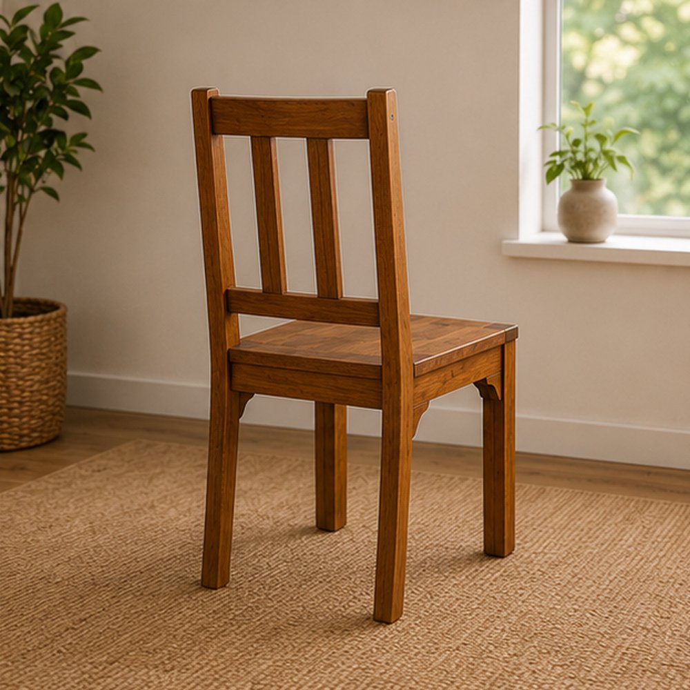 Classic Slatted Dining Chair - Image 4