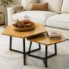 Honey Oak Nesting Tables