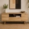 Natural Wood TV Unit