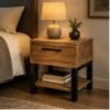 Rustic Wood Nightstand