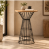 Lattice Round Bar Table